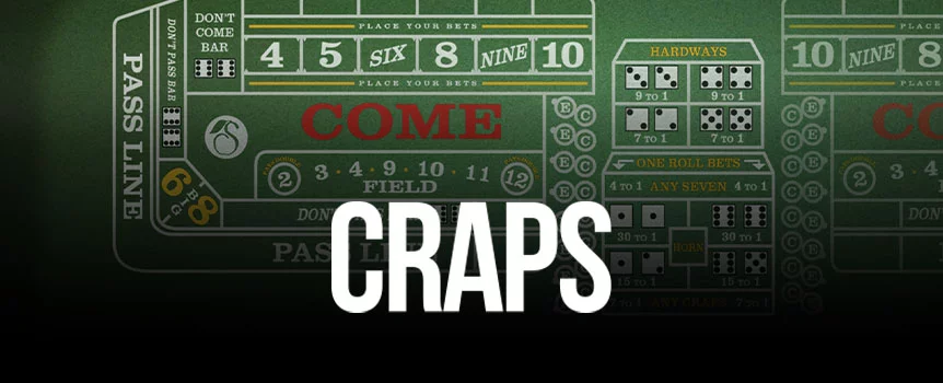 Load up your very own virtual craps table at Joe Fortune. Our RNG-powered craps games allow you to wager across many bet types!